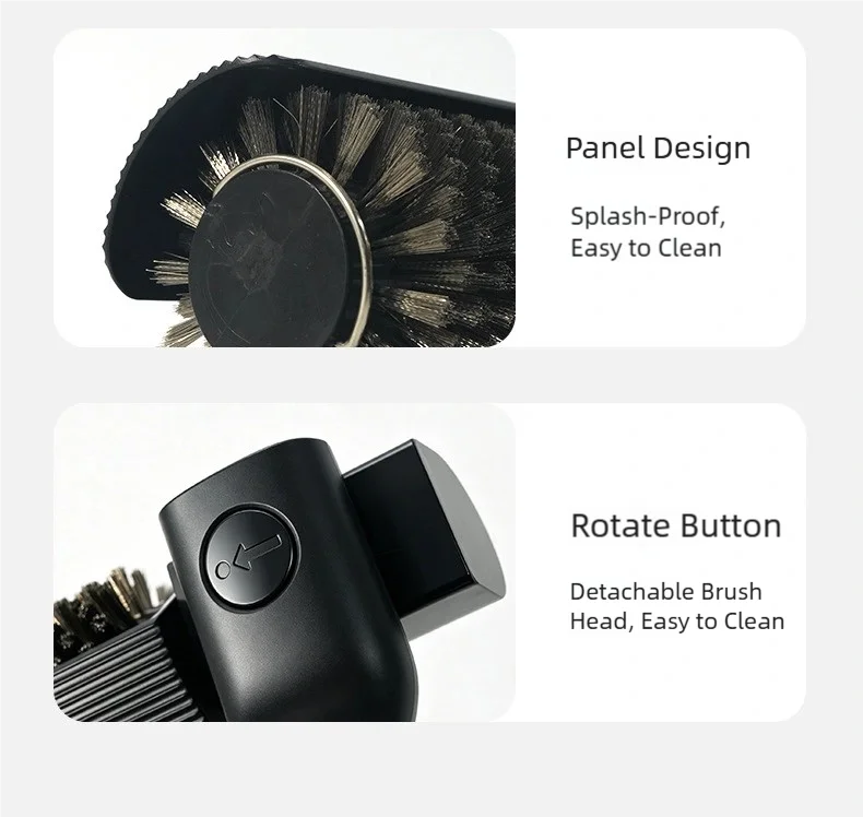 TINSOL Electric barbecue grill cleaning brush, wireless, rechargeable, rotatable, adjustable, for cleaning stubborn grease