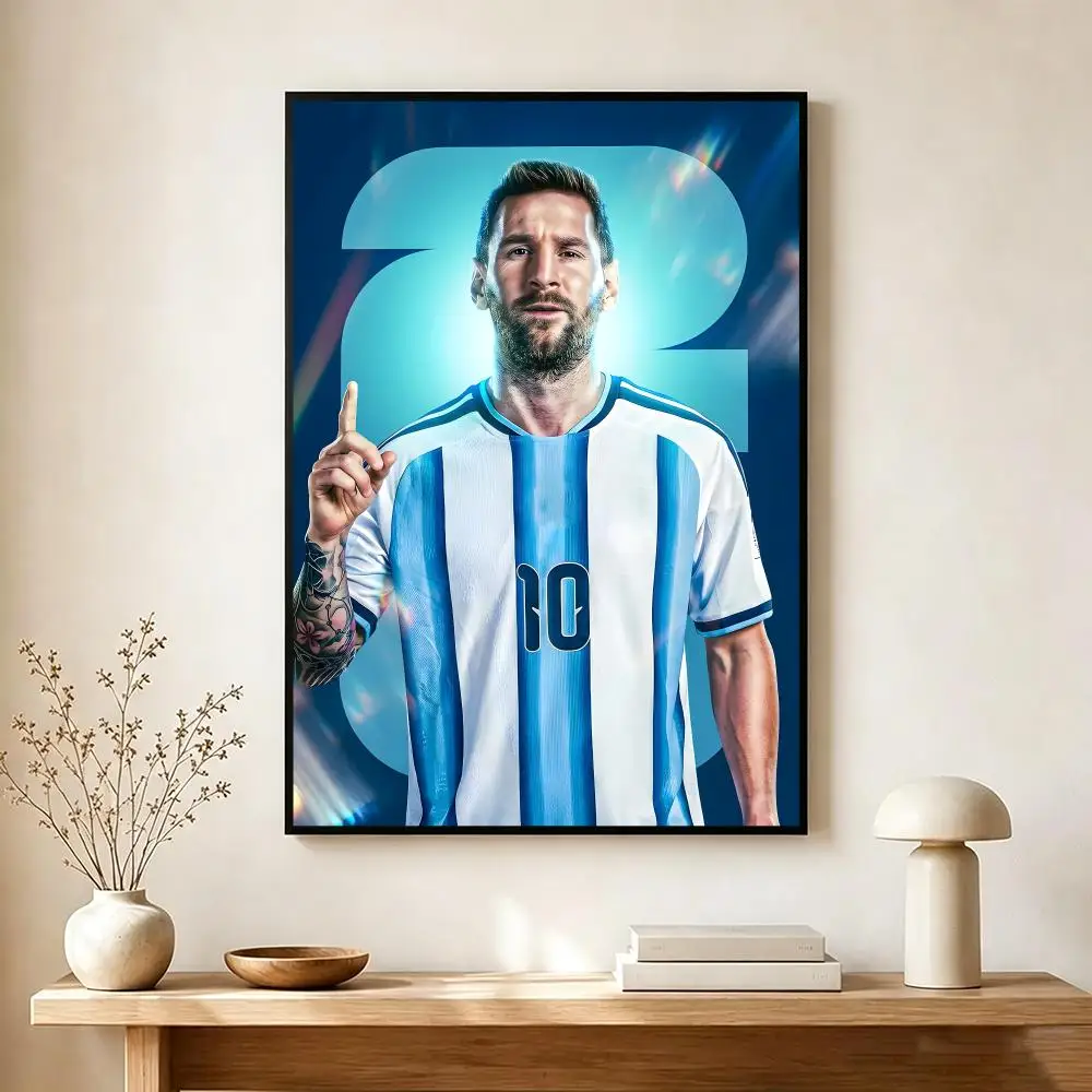legendary footballer L-Lionel Messi Poster Modern Home Decoration Interior Design & Contemporary Wall Art Collection