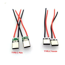 10 USB Type-C 2P soldered male and female cables for cell phone charging