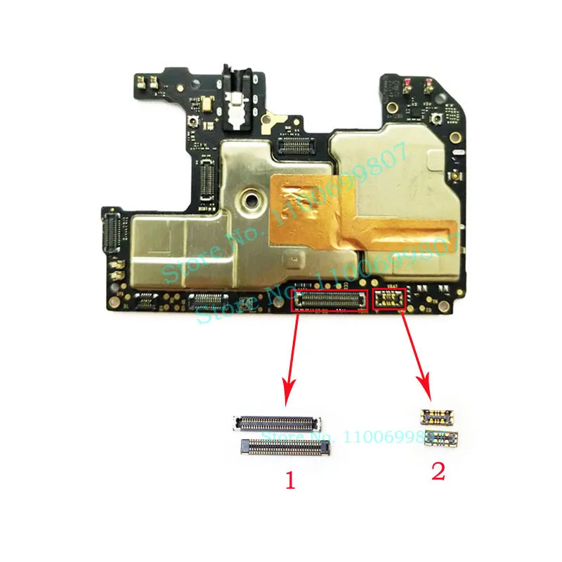 LCD Display Screen FPC Connector For Xiaomi Poco M3 Battery Connector