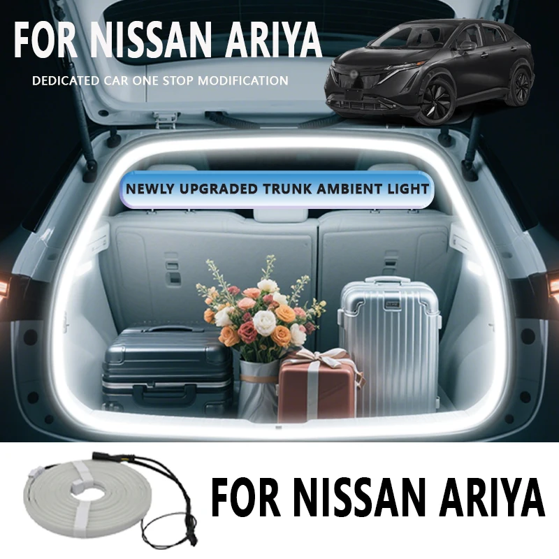 

FOR NISSAN ARIYA Rear Trunk LED Light Bar Strips Trunk Interior Decorative Lamp Strip Luggage Atmosphere Light