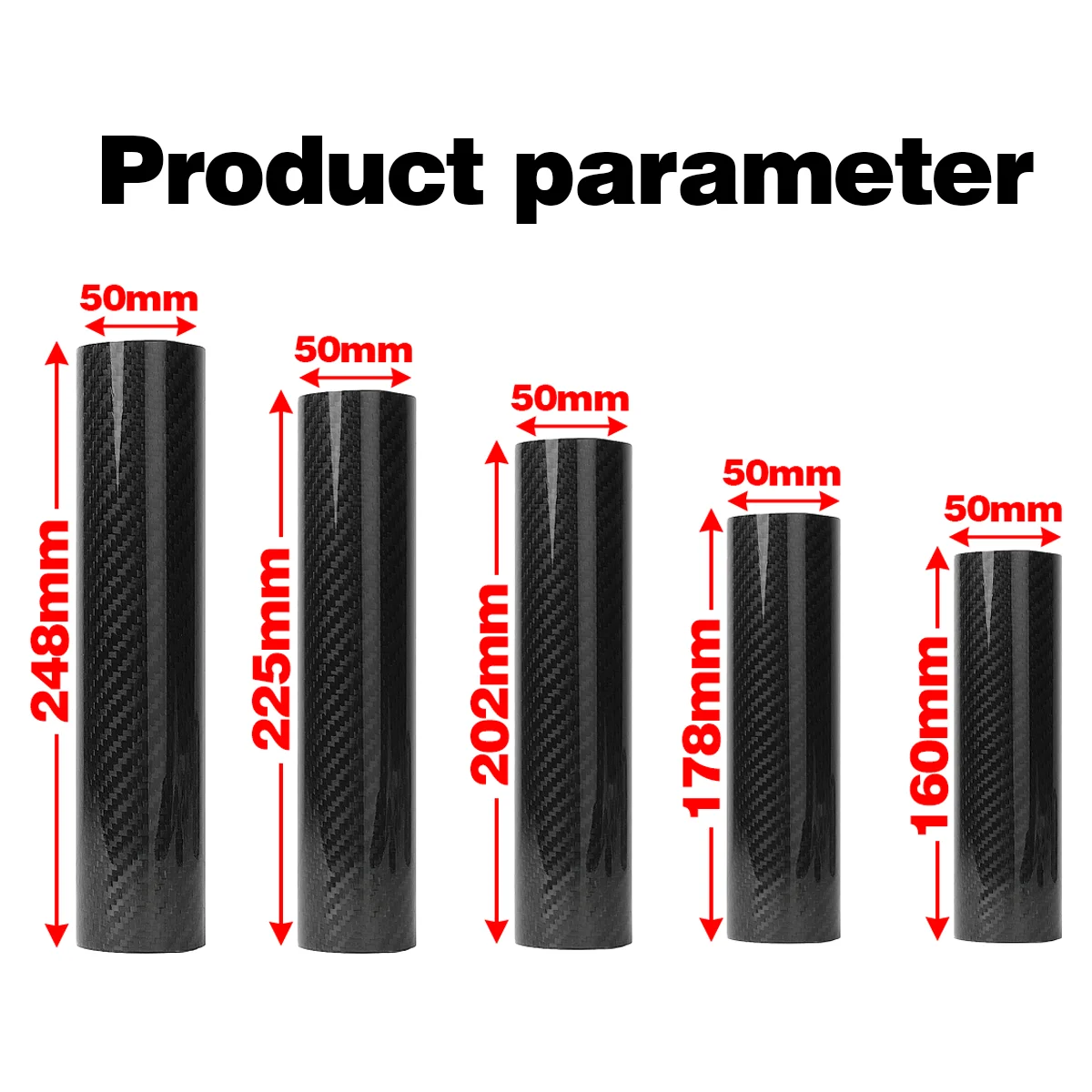 Motocross 160MM-270MM Fork Wraps Protectors in Full Carbon Fiber For KTM EXC XC SX XCF SXF Honda Kawasaki Motorcycle Dirt Bikes