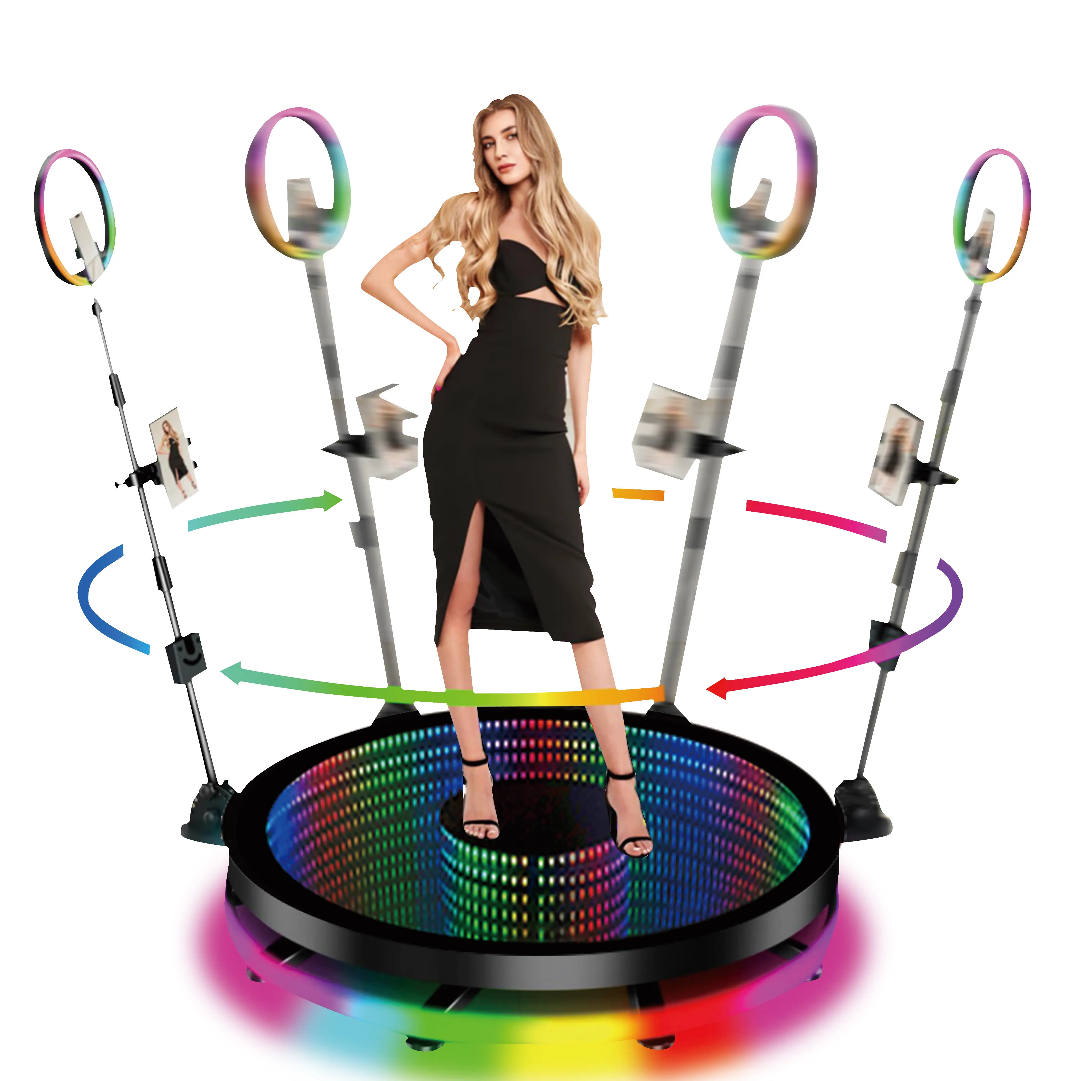 

Spin 360 Photo Booth Machine Tempered Glass Ipad Plataforma Photoboot Cabina De Foto 360 Booth Photobooth 360 Camera Photo Booth