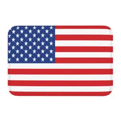 USA American Flag Doormat Mat Anti-Slip United States US Stars Bathroom Kitchen Balcony Living Room Entrance Rug Carpet 40*60cm