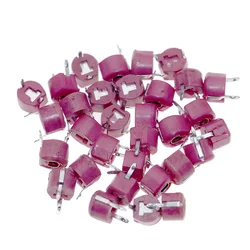 50pcs/lot 6mm Trimmer Variable Ceramic Capacitor 5PF 10PF 20PF 30PF 40PF 50PF 60PF 70PF 120PF DIP Adjustable Capacitors