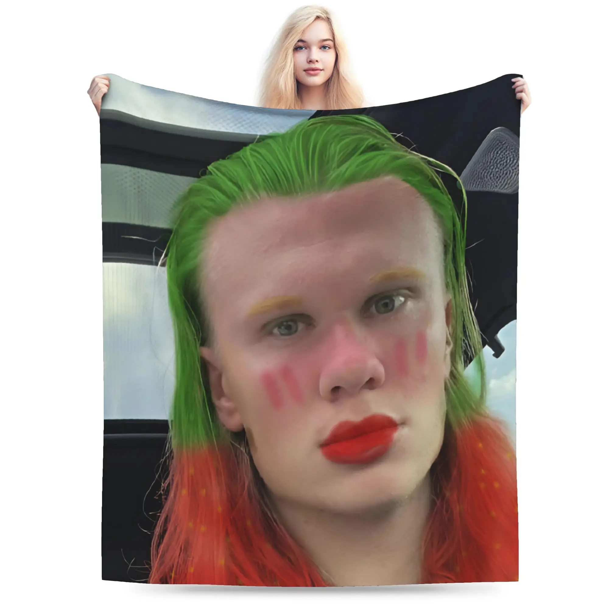 New Arrival Haalands  Blanket Super Soft Coral Fleece Plush Football Comfortable Throw Blankets Machine Washable