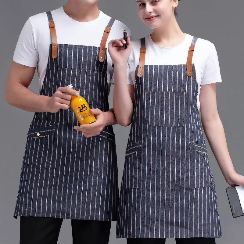 Neck-Hanging Apron Male Chef Hotel Restaurant Restaurant Cafe Work Apron Waiter Female Kitchen Body Bib