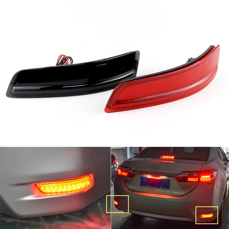 

LED Rear Bumper Reflector light For Toyota Corolla Altis 2014 2015 2016 2017 2018 For Lexus GS250 ES250 BrakeStop Light fog lamp