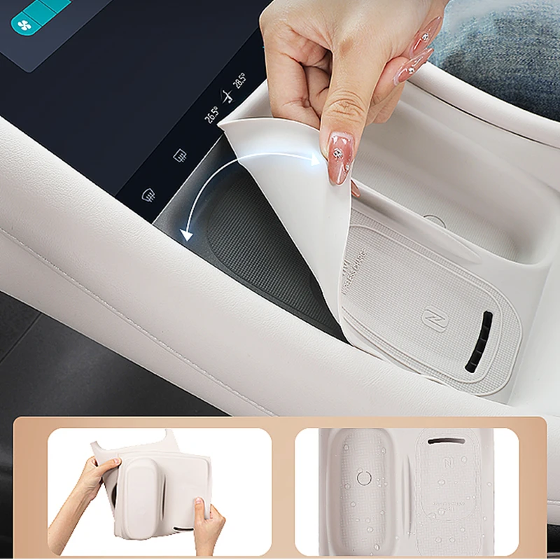 Car accessories FIT For  MG IM5 2025 2026 black white One-piece Cup Mat Cup Holder Central Control Decoration