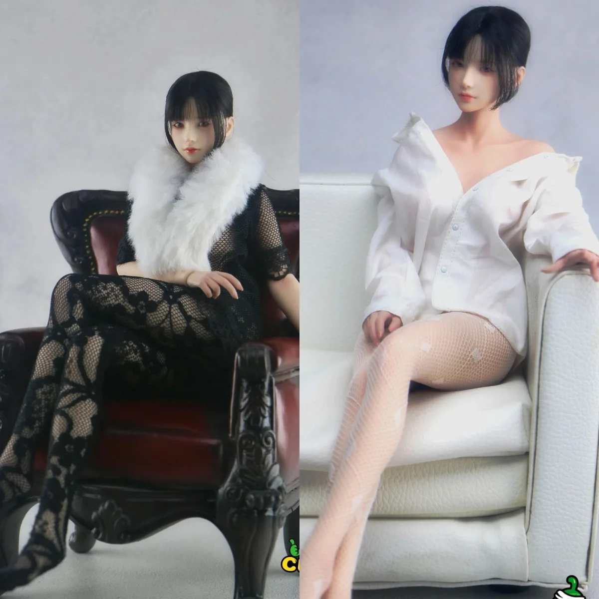 【30days Made】1/6 Scale Female Soldier Clothing Accessories Ultra-thin Ankle Socks Lace Mesh Stockings Fit 12''Action Figure Toys