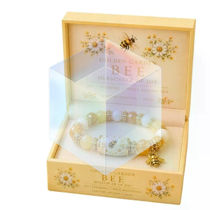 2026 Love And Peace Spring Blessing Bracelet Gift Adjustable Inspirational Charm Jewelry With Hummingbird Sunflower Bee Gift
