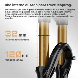 Tanke bisiklet çatalı ribaund ayarlanabilir mtb ön çatal hava / 26 / 27 5/29 İnç, 120mm seyahat çatal, hızlı bırakma parçaları bisiklet Çatal aksın 6 büyük satışı-no. 6