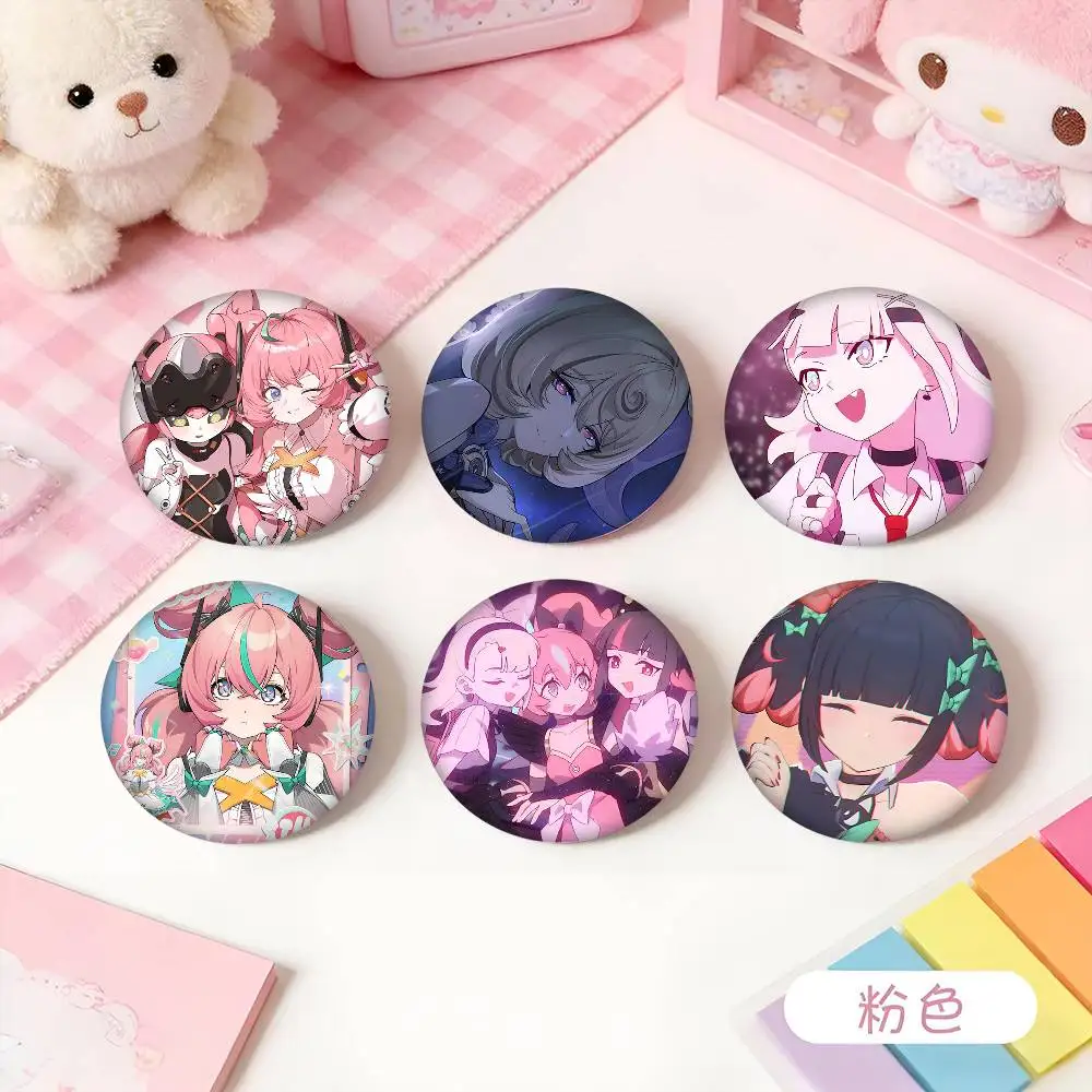 Zenless Zone Zero Angels Of Delusion AOD Cartoon Style Badge Brooches On Backpack Decoration Round Enamel Pins For Accessorys