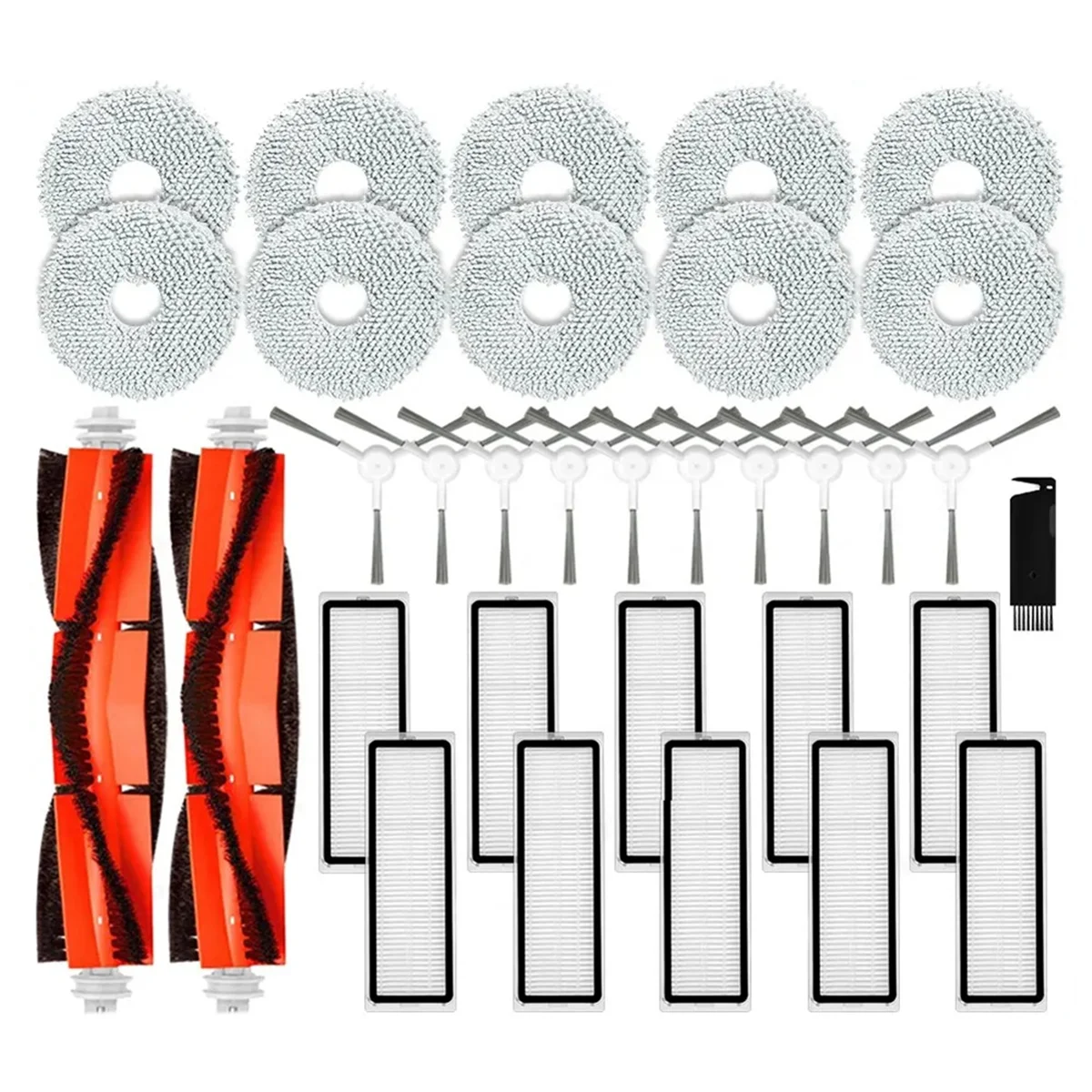 Pièces de rechange pour aspirateur robot Xiaomi S10 + / S10 Plus B105, accessoires, brosse latérale principale, filtre Hepa, vadrouille, chiffon de gril