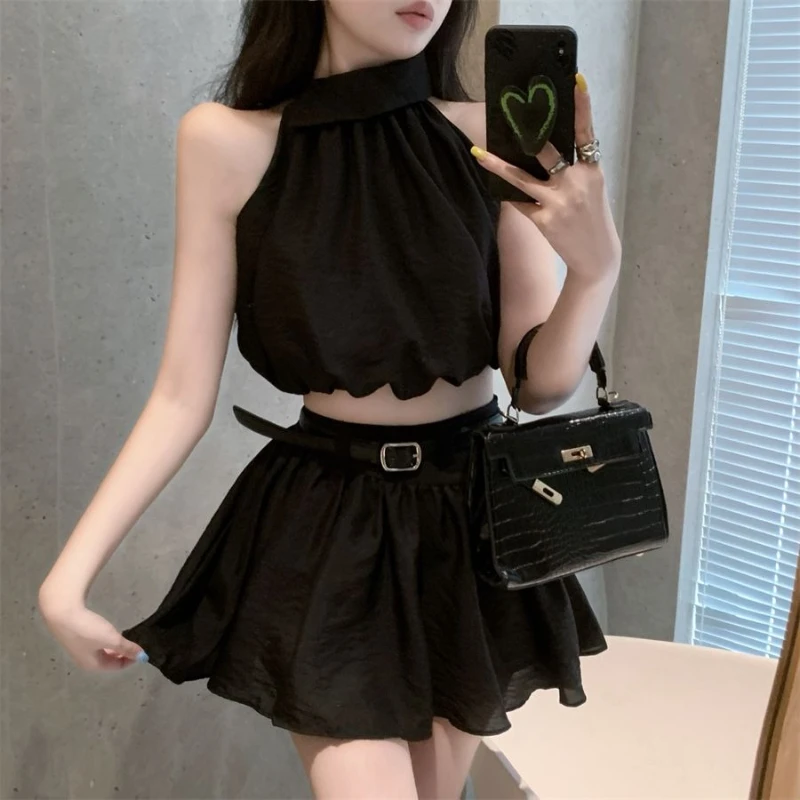 

Kawaii Woman Outfit Stylish Cheap Clothing Offers Full New Matching Y2k Streetwear Korea Festival 2 Pieces Skirt Sets for Women
