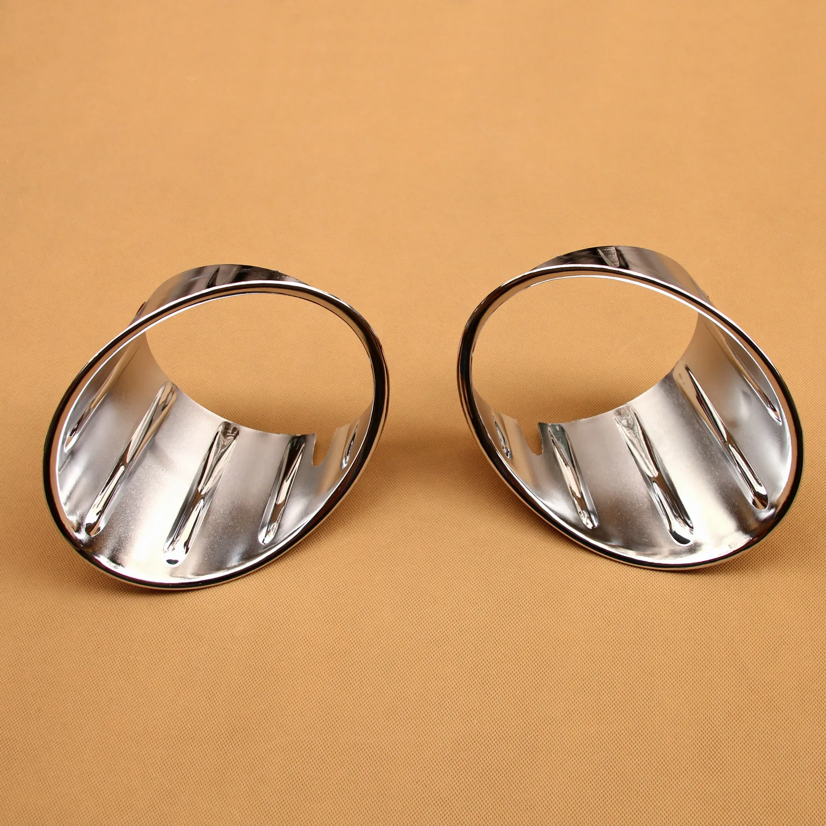 Chrome Fog Light Cover Ring For Mini Cooper F55 F56 F57 Hatchback 3-Door 5-Door Convertible Fog Lamp Surrounds