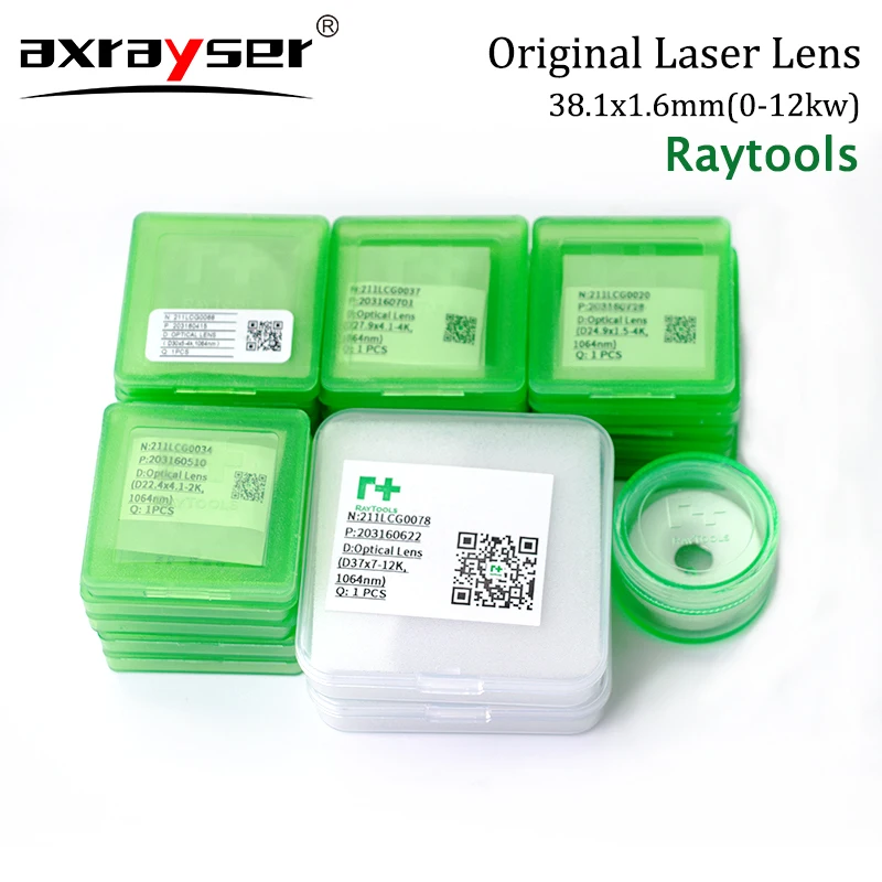 

Raytools Original Laser Protective Lens 1064nm 38.1x1.6 (38x5mm)12KW 211LCG0076 For BM114S BM115 Fiber Laser Cutting Head