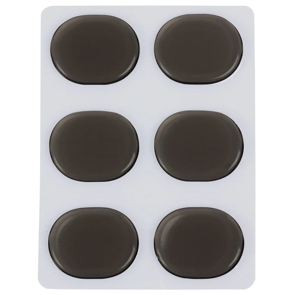 6Pcs Drum Mute Pads Drum Damper Silicone Pads Drum Mute Shock Absorbing Pad Percussion Instrument Accessories & Parts