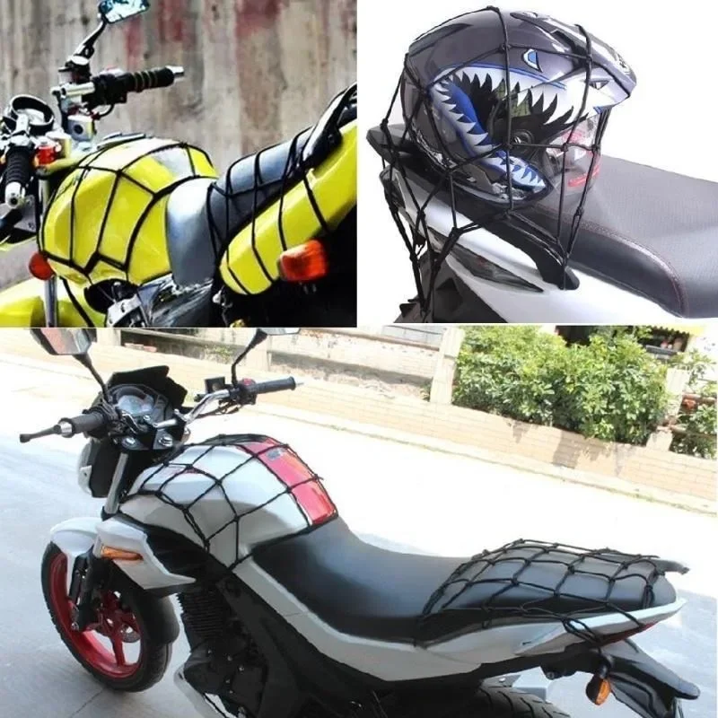 Cargo Net Cover, Elastic Tie‑Down Roof Luggage Net with Straps for Bicycle, Motorcycle & SUV Roof Rack view 3