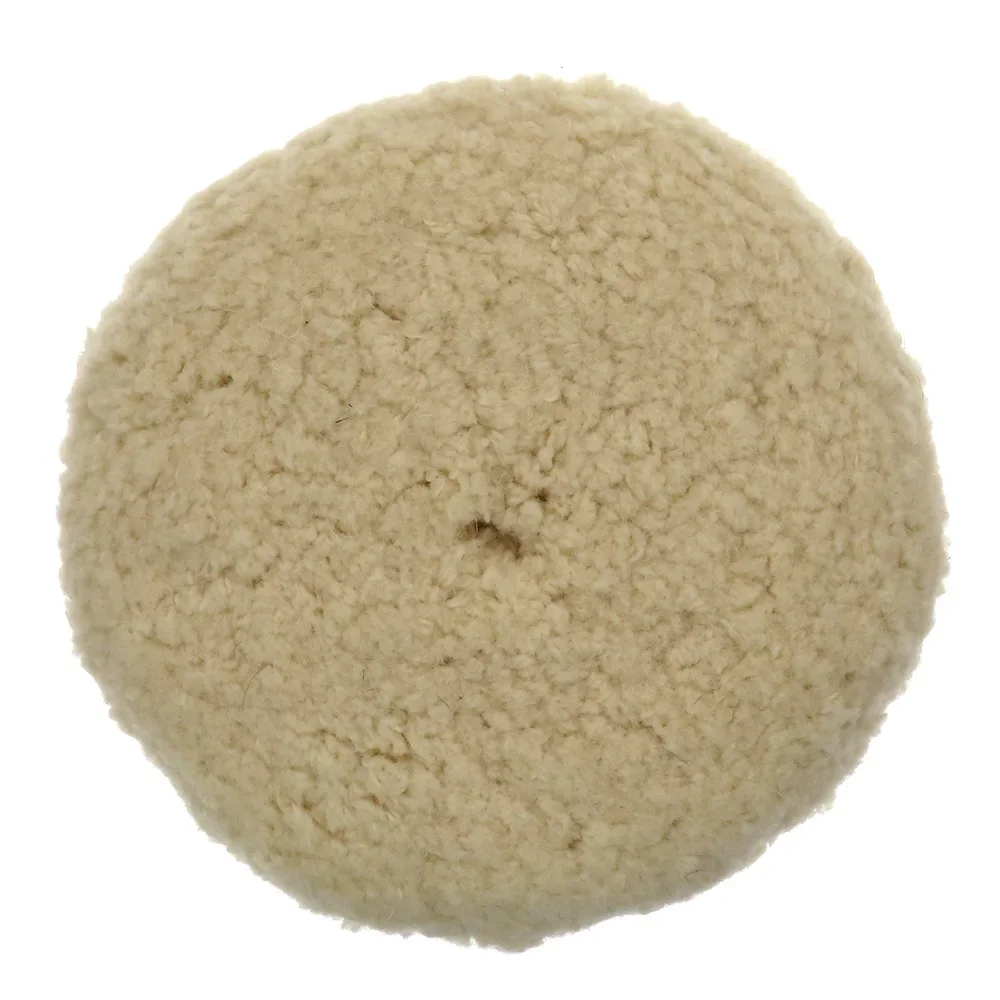 7' Inch 180MM Polisher Waxing Buffing Pads Polisher Bonnet For Car Paint Care Double-Side 100% Wool Car Polishing Pad for Waxing