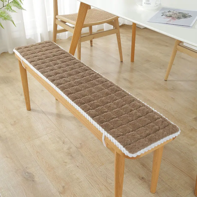 وسادة مقعد قطيفة ناعمة تحافظ على دفء غطاء المطعم غطاء كرسي قابل للتخصيص لمقعد غرفة الطعام مقعد الشرفة #5