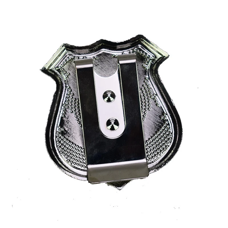 PESENAR Police Series Children Zinc Alloy Badge Holster Necklace Game Wear Accessories Dual-use Badge Waist Clip Back Clip image 5