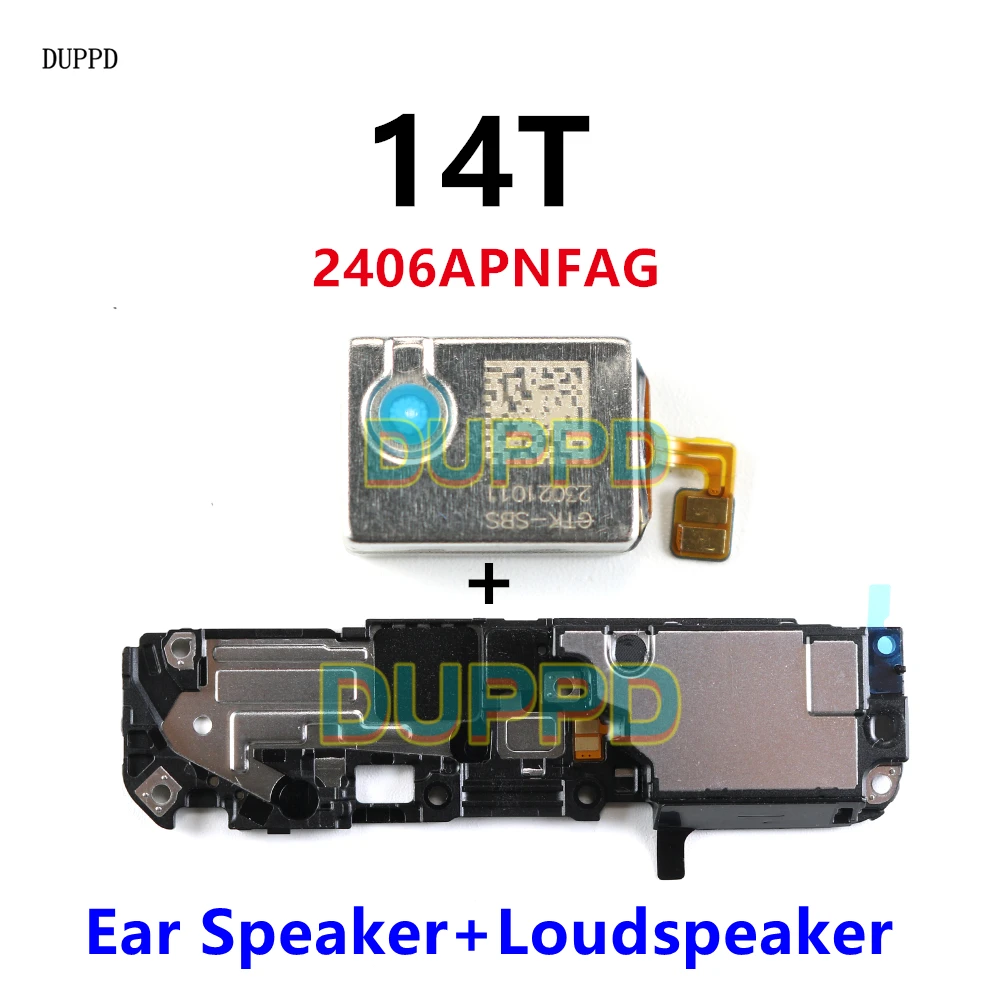 14T Top Earpiece Ear Speaker Bottom Loudspeaker For Xiaomi 14T Speakerphone Buzzer Ringer Replacement Part 2406APNFAG