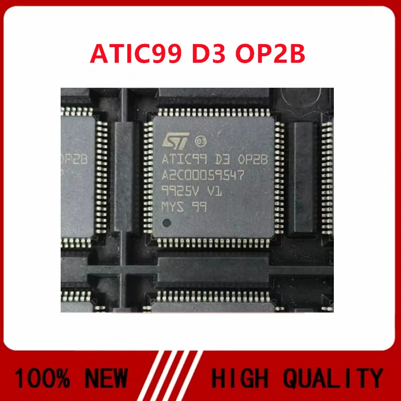 5-10PCS Original ATIC99D3OP2B A2C00059547 ATIC99 D3 OP2B ATIC99 C4 OP1 A2C00059303 ATIC99C40P1 QFP80 Power supply communication