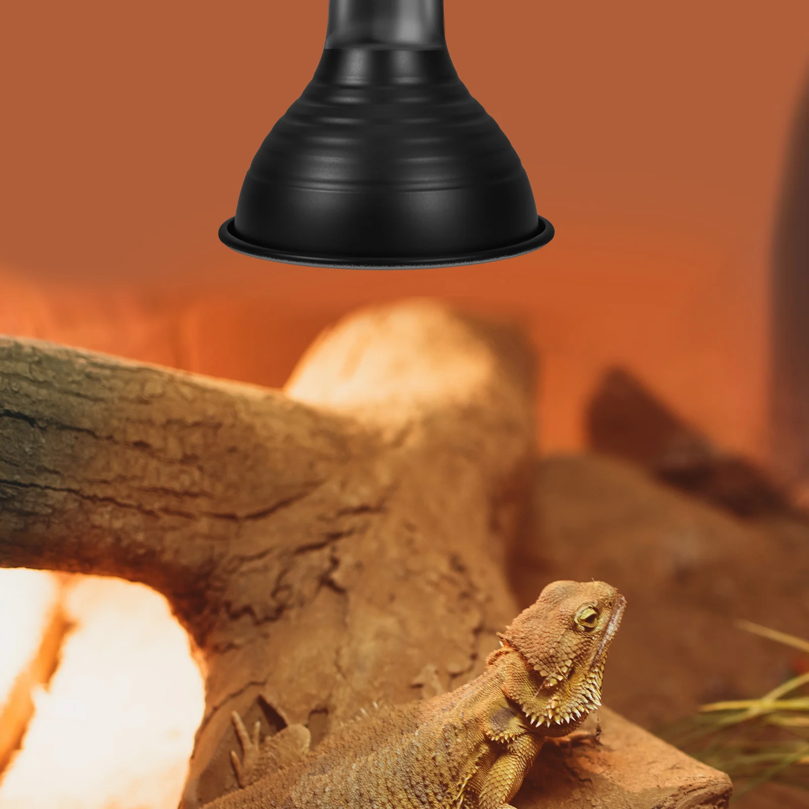 

Reptile Heat Lamp Cover Reflector Dome Design Insulation Iron Shade for Lizards Snakes Turtles Terrarium Habitat Lighting