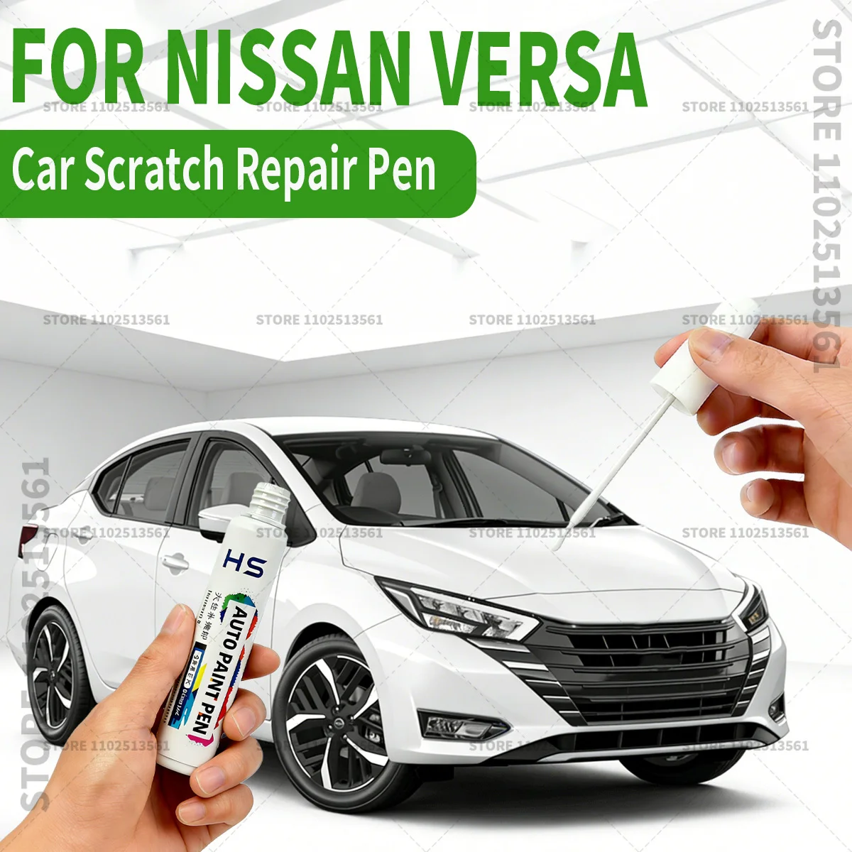 

Карандаш для ремонта автомобильной краски, средство для удаления царапин, аксессуары для авто, цвета: сине-черный B20, золотой CAA, серый, белый слоновая кость, для Nissan Versa