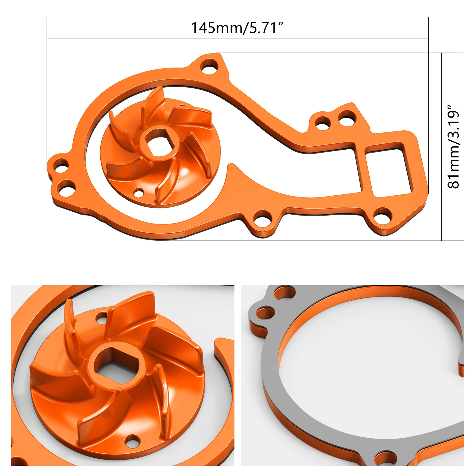 For KTM 690 SMC R Enduro /R SMCR 2008-2023 Water Pump Cooler Impeller Spacer Husqvarna 701 SM Supermoto Enduro GasGas 700 SM/ES