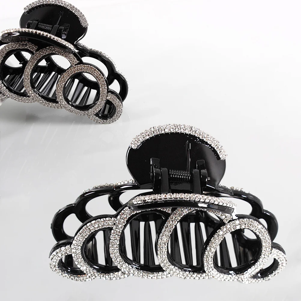 Fashion Hair Clip Hair Crab Clamp Large Rhinestones Jaw Clips Strong Hair Claw Clips Hair Styling Accessories For Women Girl