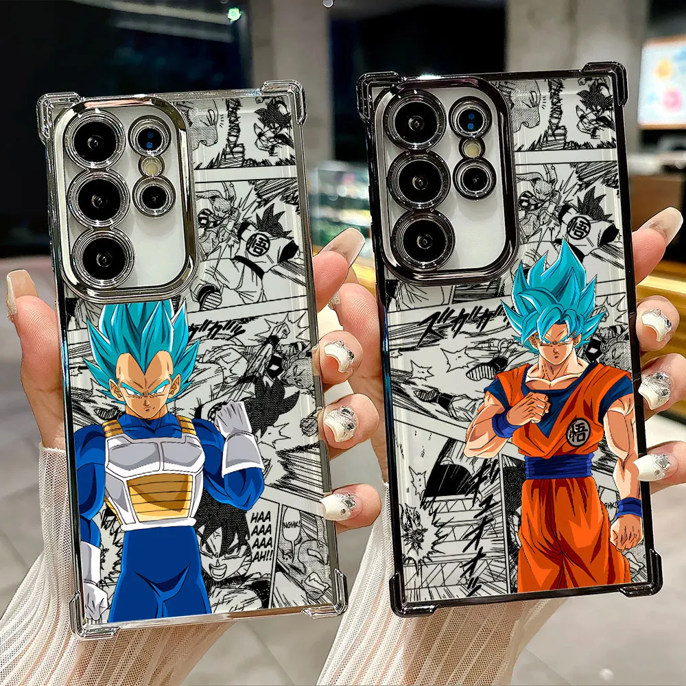 

Gogeta Goku Cartoon Dragons Balls Coque For Galaxy S26 Phone Case For Samsung S26 S25 S24 S23 S21 Ultra S20 FE S25 Plus 5G Cover
