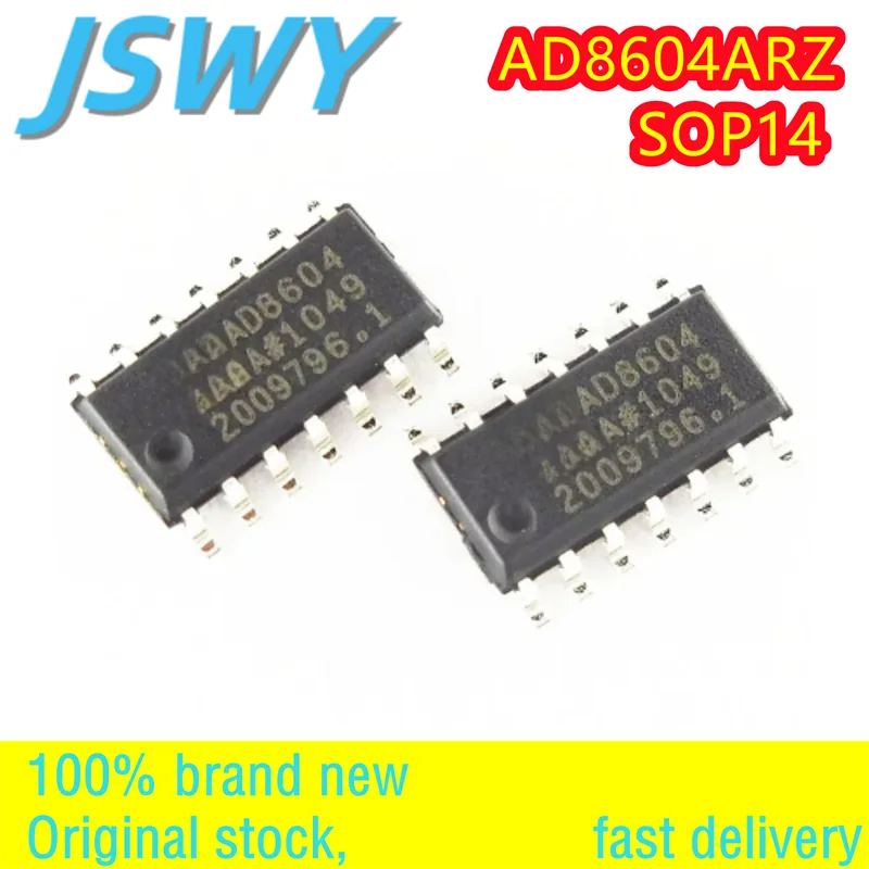 (5/20PCS) AD8604ARZ-REEL7 AD8604ARZ SOP-14 New Original Spot Four-Channel Precision Operational Amplifier Chip Electronic Spot