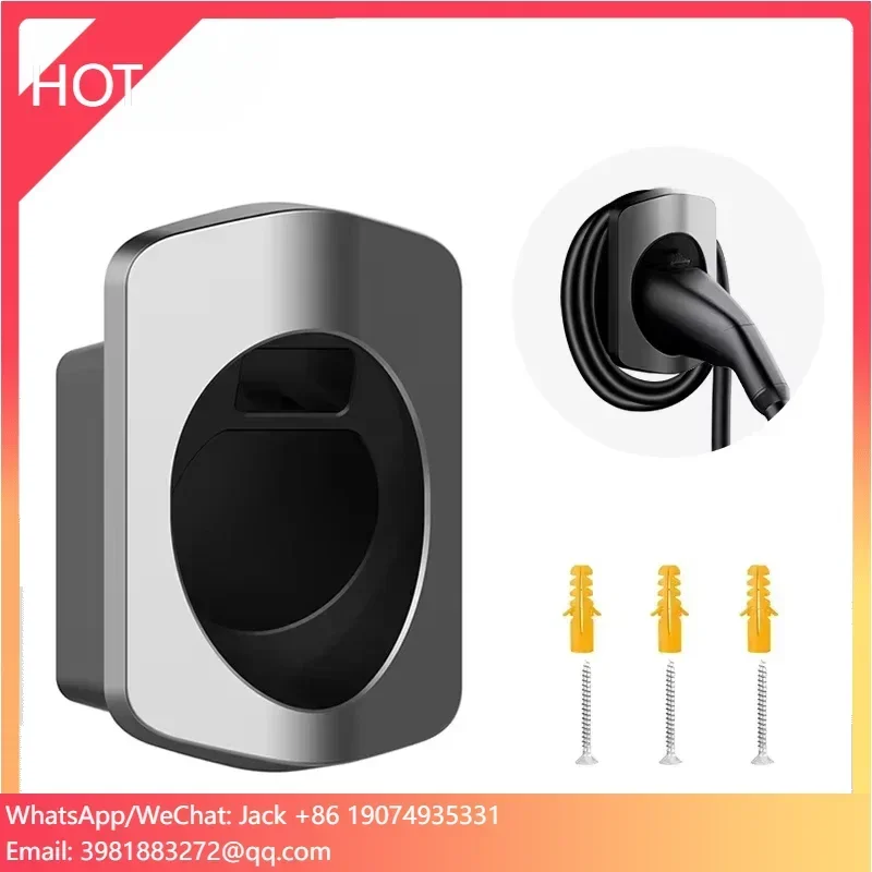 EV Plug Holder Connector for Wall Mounted Car Accessories Type 2 IEC 62196 EV Charging Cable Holster
