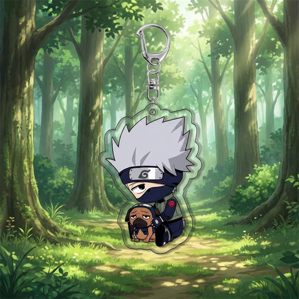 Naruto Shippuden Anime Acrylic Backpack Keychain Pendant Cosplay Accessory Uzumaki Naruto Figure Collectible Gift for Fans view 5