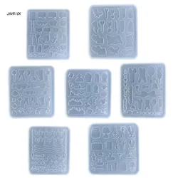 Bowknot Star Tennis Silicone Mold Card Accessory Resin Mold Keychain Earring Pendant Epoxy Mold DIY Craft Tool
