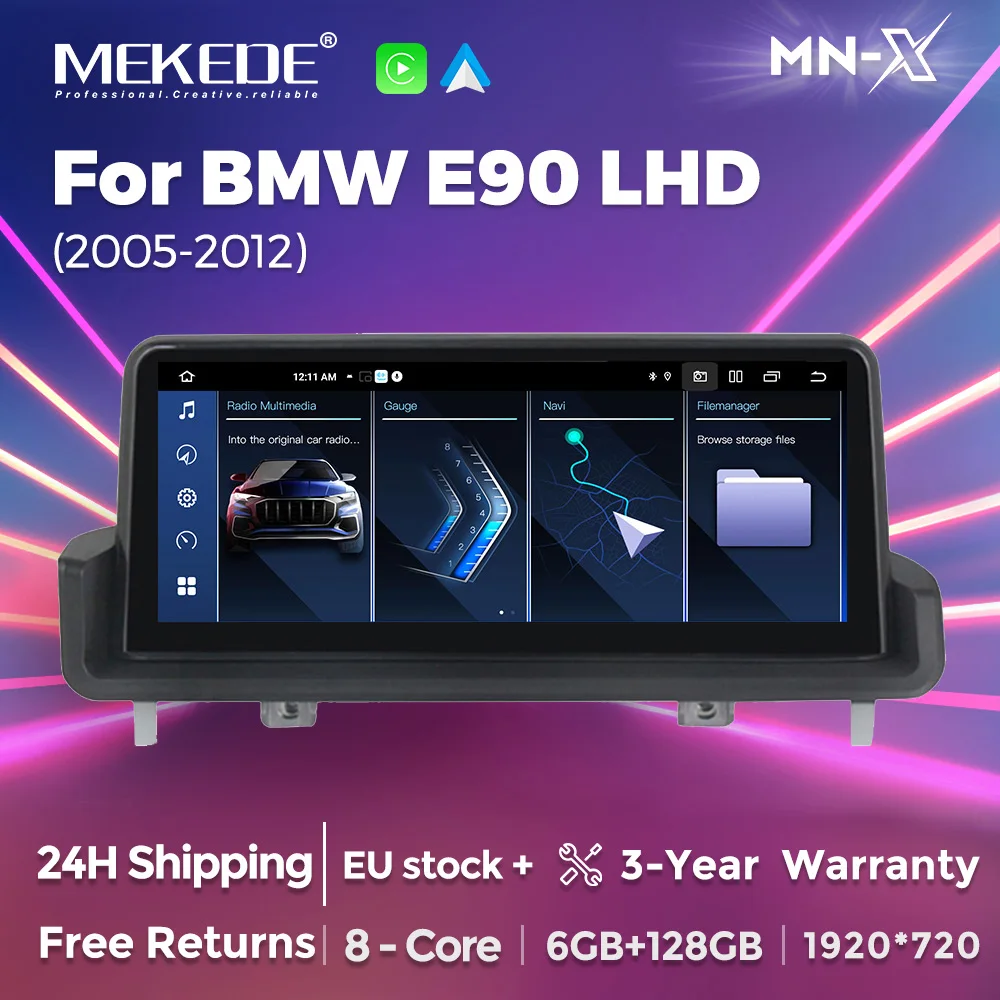 

MEKEDE EU STOCK MNX Android Car Multimedia MTK8781 Car Video for BMW E90 Without screen 05-12 year
