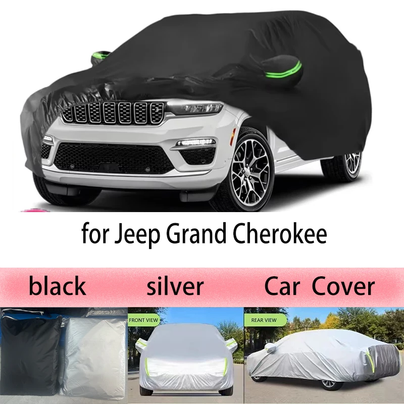 

Windproof Car Cover for Jeep Grand Cherokee All Weather Waterproof Sun Rain UV Dust Snow Protection Outdoor Covers