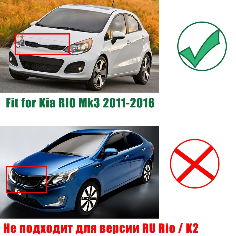 Car Rearview Mirror LED Side Turn Signals Light For Kia RIO Mk3 2011-2016 87624-1W000 Side Wing Repeater Indicator Lamp