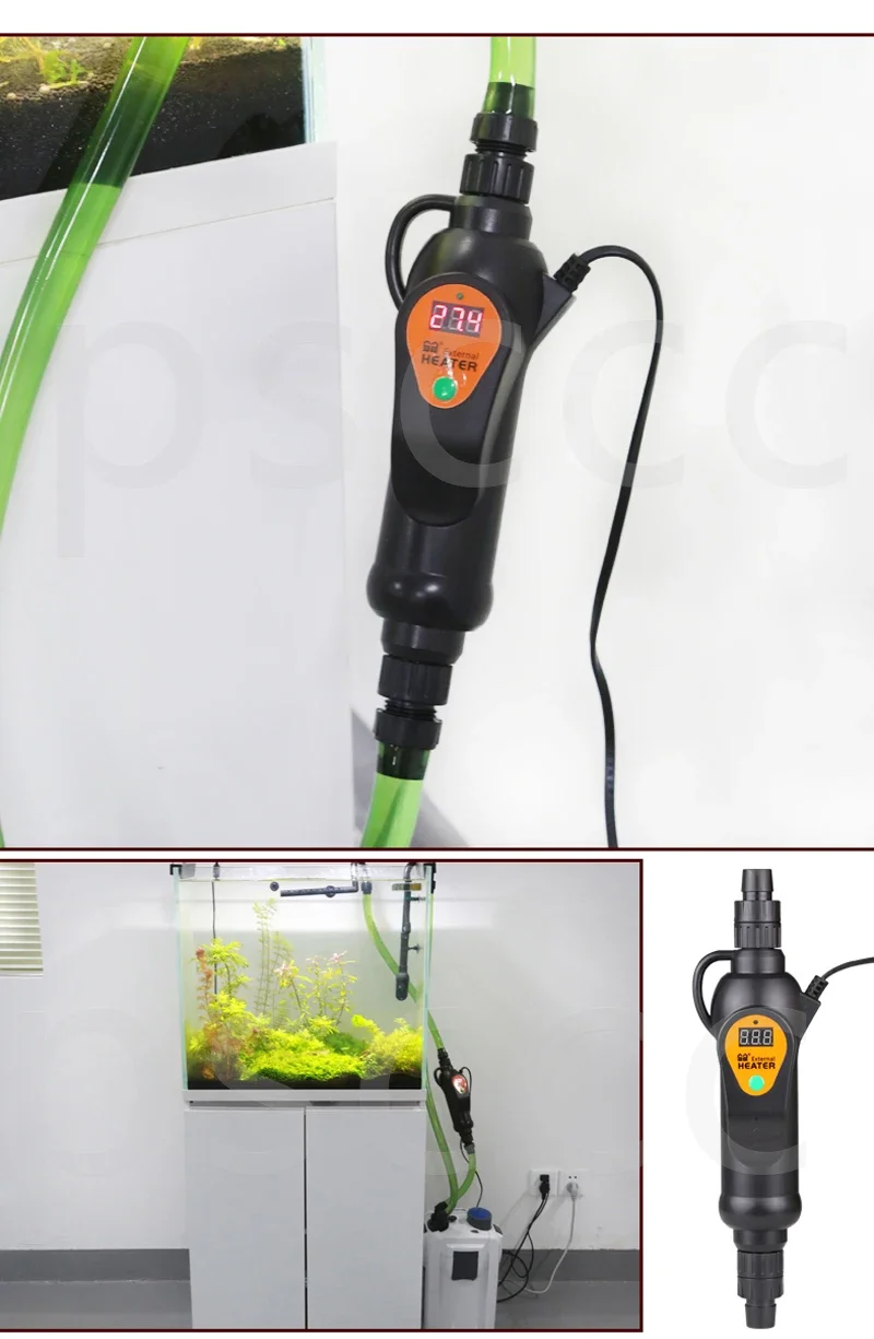 Sunsun EH-300 EH-500 220V Aquarium Fish Tank Adjustable Temperature External Heater Automatic Thermostat Connecting filter