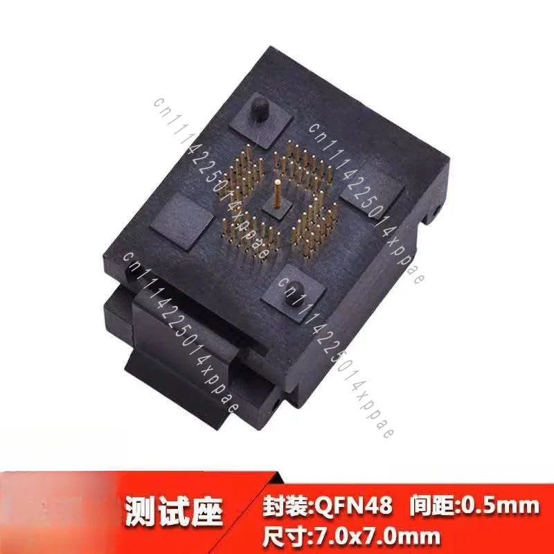 Cover Type (with Ejector Pin) Pitch 0.5MM Aging Test Socket QFN48 Programming Socket QFN7X7-48L(0.5) Flip