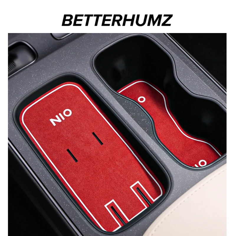 For NIO ET5 ET5T 2024 Alcantara Wireless Charging Water Cup Pad