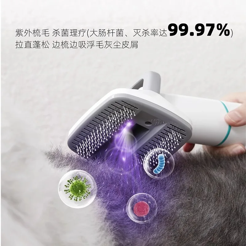 9-in-1 Pet Grooming Vacuum Kit, Multifunctional Pet Hair Remover, Dog Cat Clippers for Trimming Paws, Pet Grooming Brush
