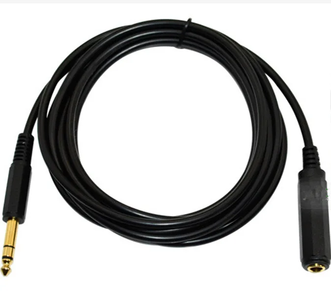 6.35mm male pair bus 6.35SP M-6.35SP F Cable 6.35 dual channel extension cable KTV mixer microphone connection cable