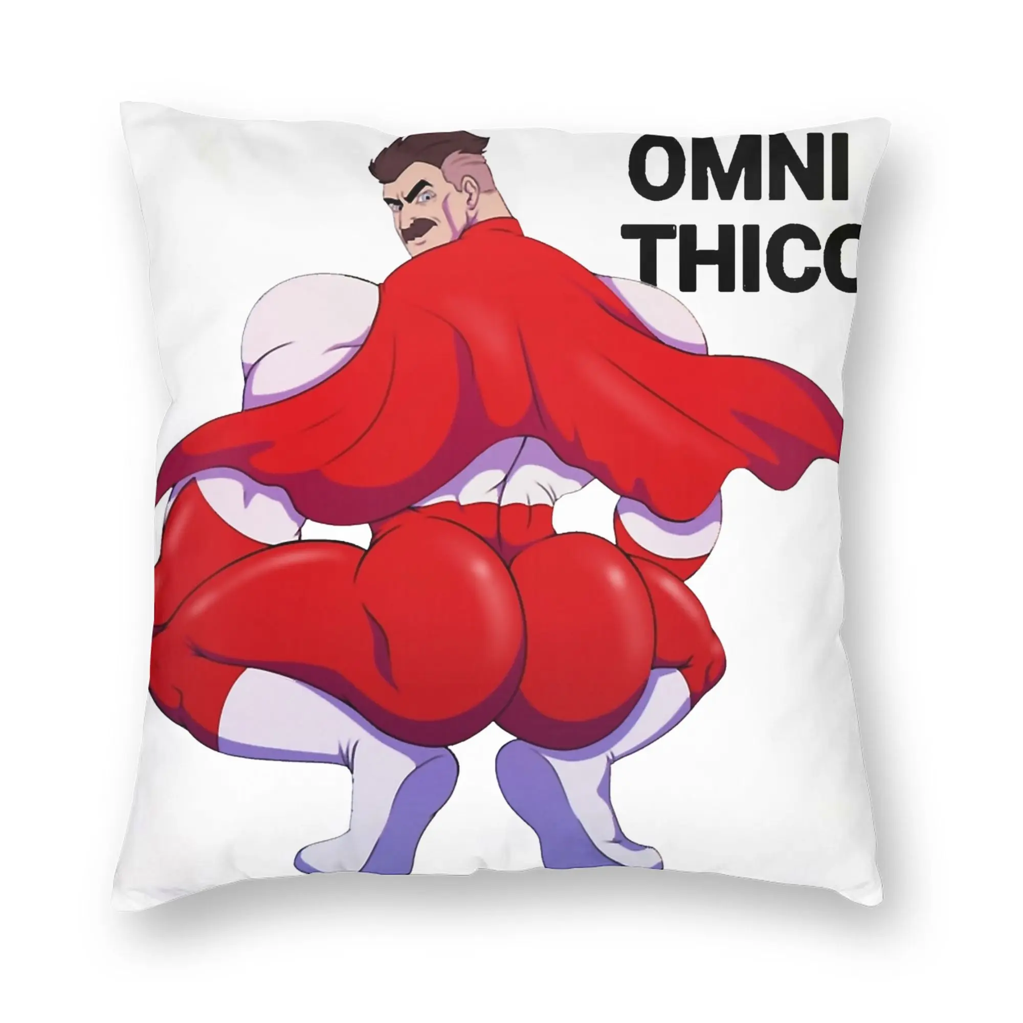 Thicc Omniman Superhero Viltrum Invincible Comic Pillowcase Soft Cushion Cover Decoration Throw Pillow Case Cover Seater Square