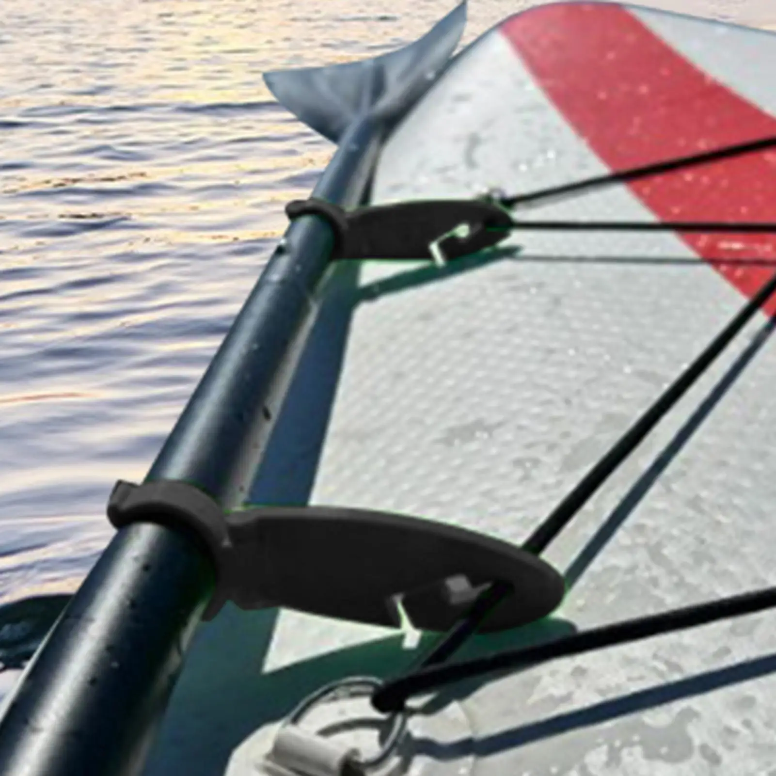 Clips pour planche à pagaie, 2 pinces de fixation pour planche à pagaie, Clips de fixation extensibles, fournitures de Sports aquatiques pour femmes, garçons et filles, jeunes