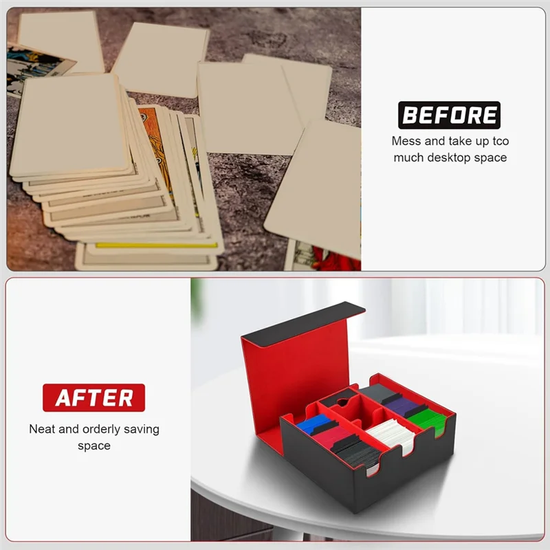 

Card Storage Box For Trading Cards, Magnetic Closure TCG Storage Box For MTG, Yugioh, And Sports Cards-A22R