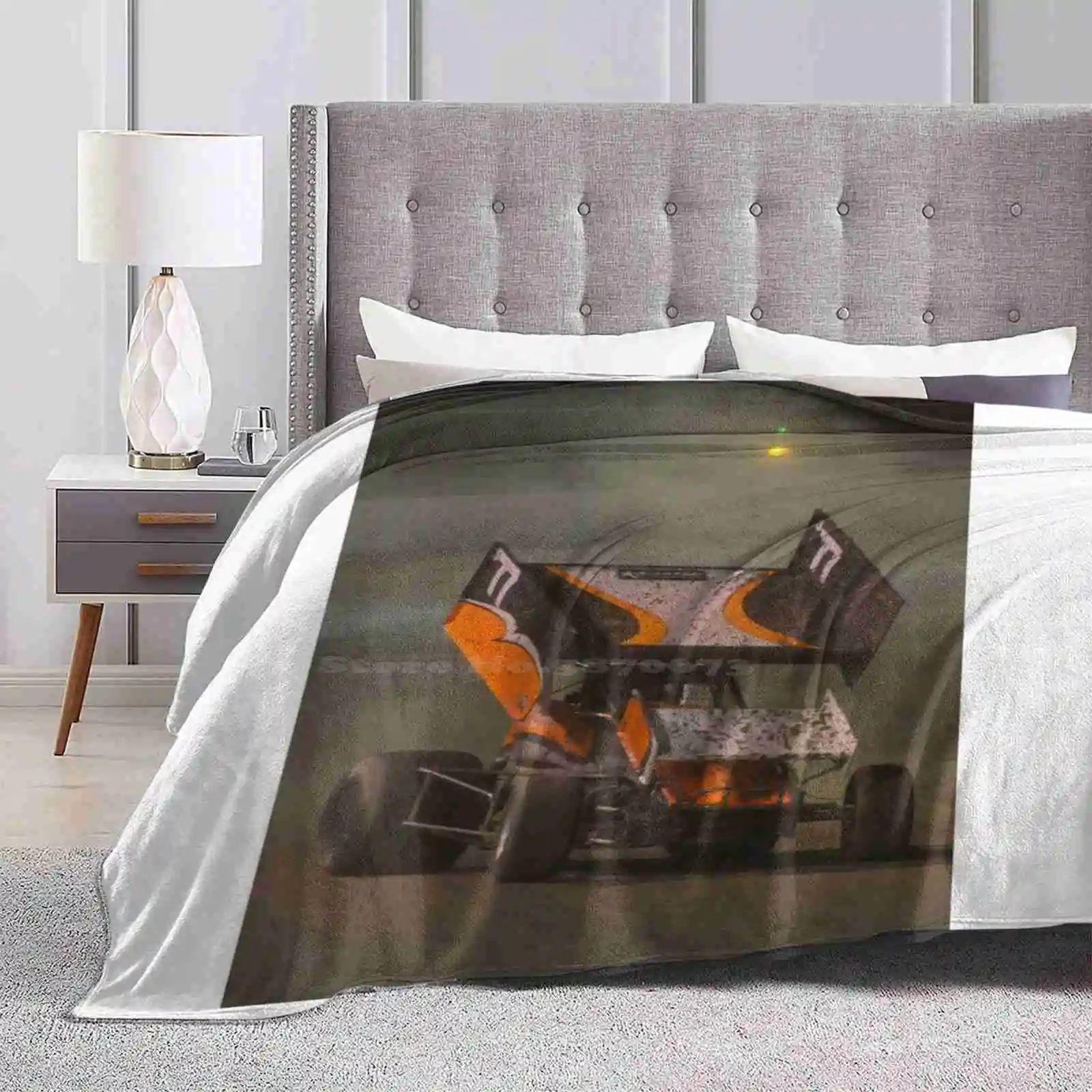 Sprint Car Racing Four Seasons Comfortable Warm Soft Throw Blanket Sprinter Sprint Car Racing Speedway Life Drift Life Dirt