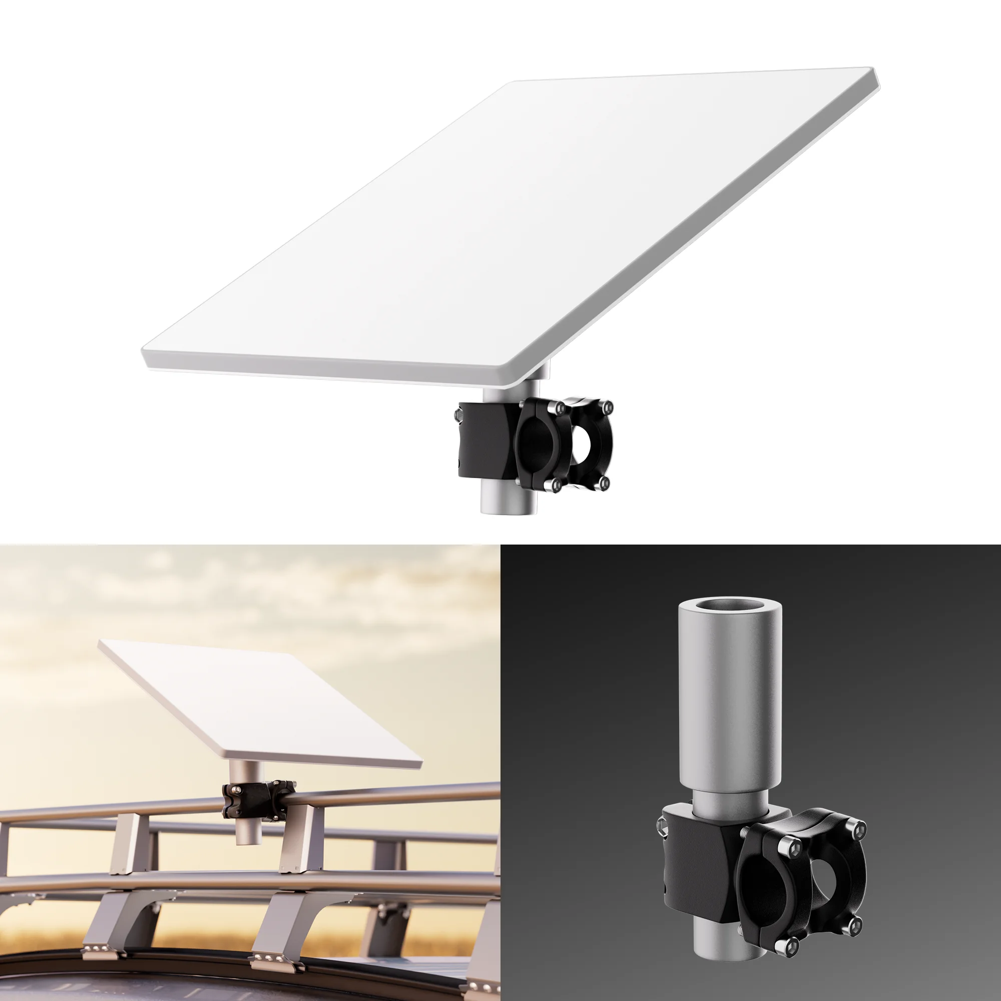 

Starlink Mini Mount for RV Compatible With Original Pipe Adapter for Pole Mount on Car RV Ladder Yacht